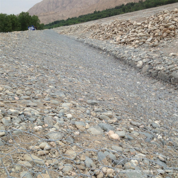 Colchão gabion galvanizado hexagonal para controle de inundações